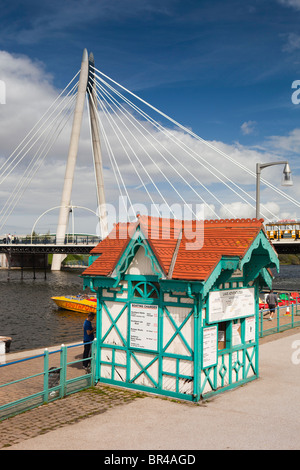 Royaume-uni, Angleterre, Merseyside, Southport, Promenade, lac marin, location de bateaux de plaisance Banque D'Images