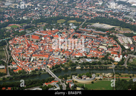 Voir à la ville, Allemagne, Bavière, Oberbayern, Haute-Bavière, Ingolstadt Banque D'Images