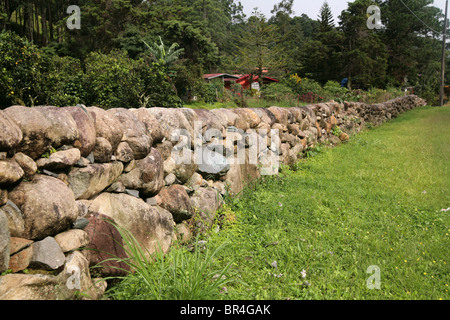 Les paysages ruraux de la province de Chiriqui, région orientale du Panama, à Boquete. Banque D'Images