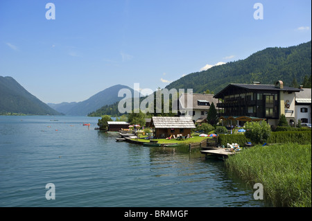 Weissensee en Carinthie, Autriche Banque D'Images