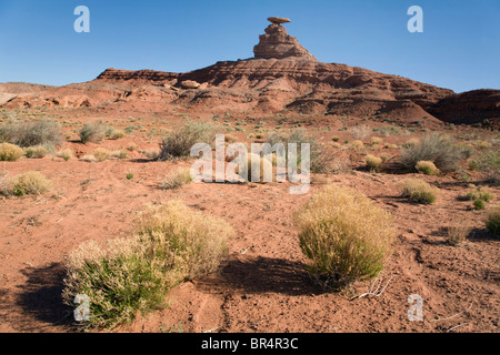 Mexican Hat Rock dans le sud de l'Utah Banque D'Images