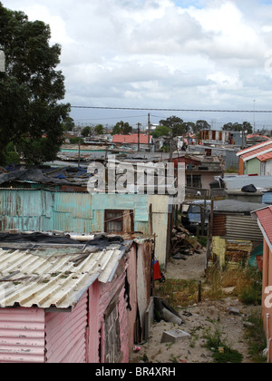 L'Afrique du Sud, Cape Town : Khayelitsha bidonville Banque D'Images