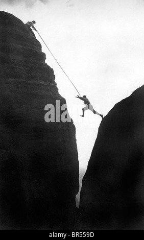 Photographie historique, alpiniste, vers 1930 Banque D'Images