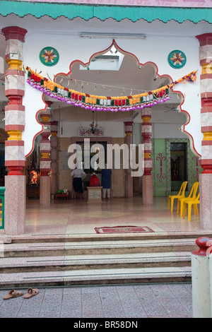 Stone Town, Zanzibar, Tanzanie. Shree Shiv Shakti Mandir Temple Hindou, créé en 1958. Banque D'Images