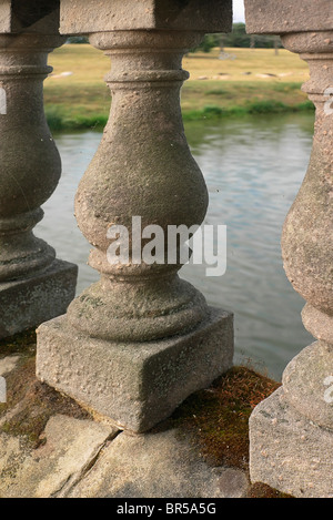 Warwickshire Angleterre Compton Verney robert adam bridge Banque D'Images