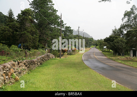 Les paysages ruraux de la province de Chiriqui, région orientale du Panama, à Boquete. Banque D'Images