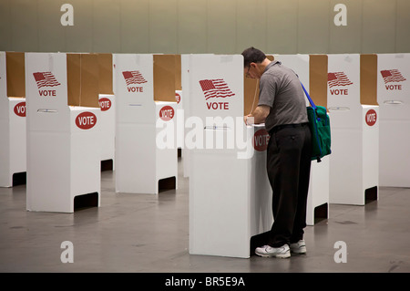 Voter pour les dirigeants syndicaux à l'AFSCME Convention Banque D'Images