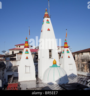 Stone Town, Zanzibar, Tanzanie. Shree Shiv Shakti Mandir Temple Hindou, créé en 1958. Banque D'Images