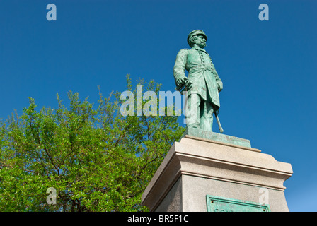 Raphael Semmes, le Contre-amiral de la marine des États confédérés et commandant de la CSS Alabama, statue à Mobile, Alabama, États-Unis Banque D'Images