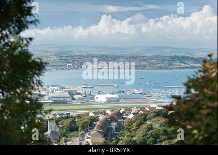 Le port de Portland. Weymouth et Portland National Sailing Academy, lieu d'événements de voile dans les Jeux Olympiques de 2012 Banque D'Images