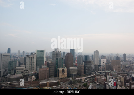 Avis de Umeda Sky Building d'Osaka, au Japon. Banque D'Images