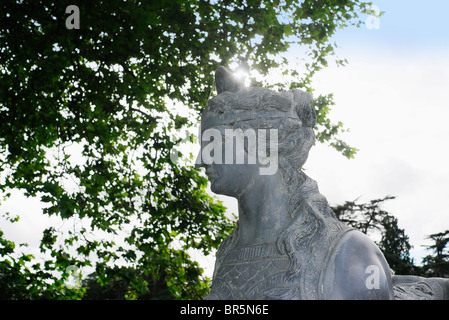 Warwickshire Angleterre Compton Verney robert adam bridge Banque D'Images