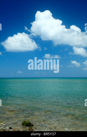 Nuages Ciel et Mer des Caraïbes Banque D'Images