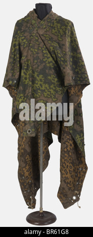 Schutzstaffel, Poncho camouflage de la Waffen-SS, Camouflage réversible printemps-automne, , Banque D'Images