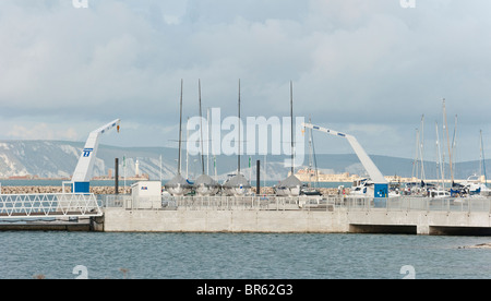 Weymouth et Portland National Sailing Academy, lieu d'événements de voile pour les Jeux Olympiques de 2012. Banque D'Images