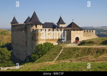 Château de Khotin, région de Tchernivtsi, Ukraine occidentale, Europe Banque D'Images