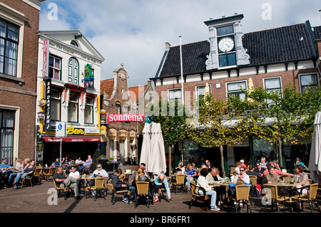 Sneek Pays-bas frise town city bar pub cafe Banque D'Images