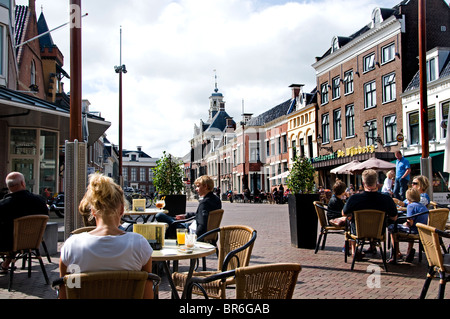 Sneek Pays-bas frise town city bar pub cafe Banque D'Images