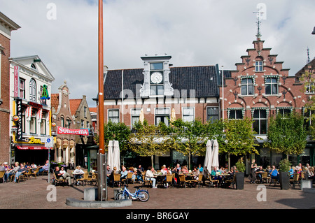 Sneek Pays-bas frise town city bar pub cafe Banque D'Images