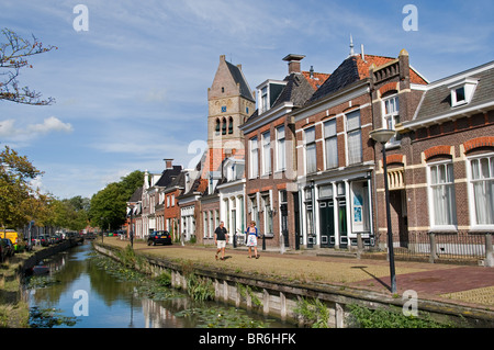 Ville historique de la ville de Bolsward Pays-bas Friesland Banque D'Images