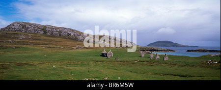 Eorasdail, Vatersay, Outer Hebrides Banque D'Images