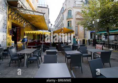 La terrasse de café maintenant Café van Gogh Arles, Provence-Alpes-Côte d'Azur, France Banque D'Images