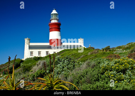 Cap Agulhas lighthouse, Western Cape, Afrique du Sud Banque D'Images