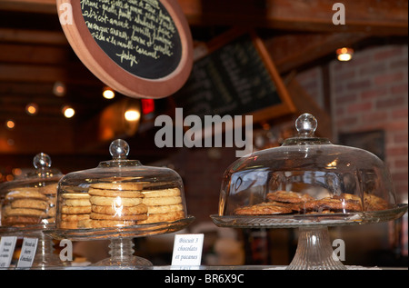 Les cookies dans une boulangerie à Montréal Canada. Banque D'Images