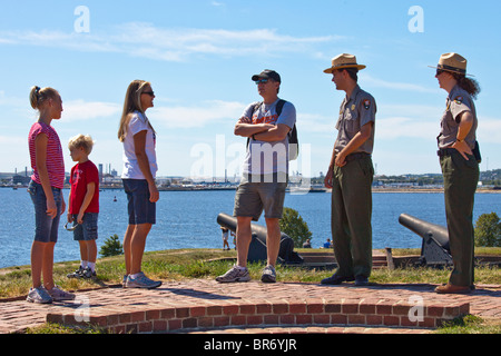 Le Fort McHenry, Balitmore, MD Banque D'Images