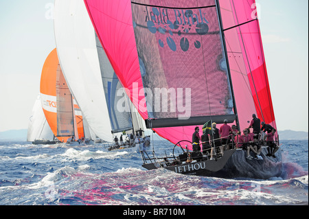 Jethou, Mini, Maxi Maxi Class Rolex Cup, Porto Cervo, Sardaigne, Italie. 9 septembre 2009. Banque D'Images