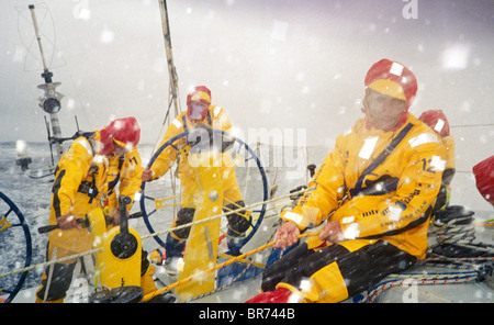 Intrum Justicia dans l'océan Austral au cours de la Whitbread Round the World Race, 1993. Banque D'Images