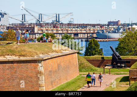 Le Fort McHenry, Balitmore, MD Banque D'Images