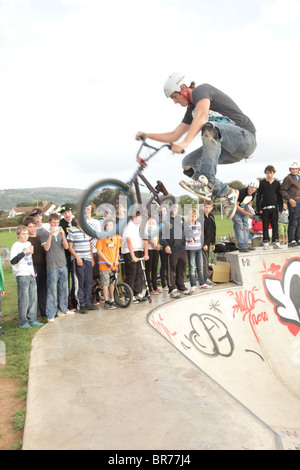 2010 sept. - action au Cheddar Skate Jam Banque D'Images