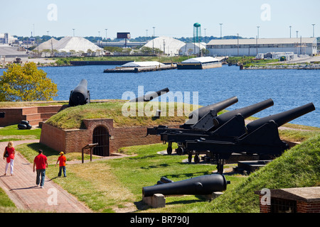 Le Fort McHenry, Balitmore, MD Banque D'Images