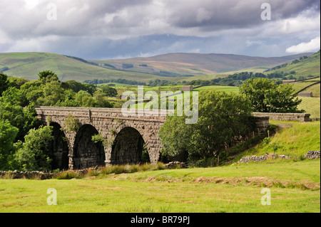 L'Xt Alderney désaffectée, près de viaduc Hawes, dans Wensleydale, Yorkshire du Nord Banque D'Images