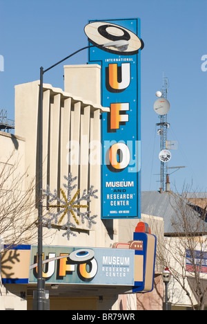 L'International UFO Museum and Research Center à Roswell, Nouveau Mexique. Banque D'Images