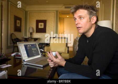 Portrait de Philip Rosedale à Las Vegas au Nevada. Banque D'Images