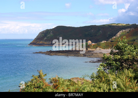 Bonne Nuit Bay, North coast de Jersey. Banque D'Images