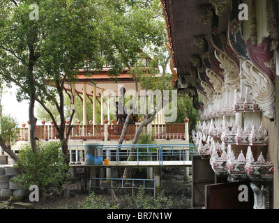 Wat Khun Samut Trawat dans Ban Khun Samut Chin, Pra Samut Chedi, Samut Prakan, Thaïlande Banque D'Images