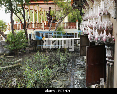 Wat Khun Samut Trawat dans Ban Khun Samut Chin, Pra Samut Chedi, Samut Prakan, Thaïlande Banque D'Images