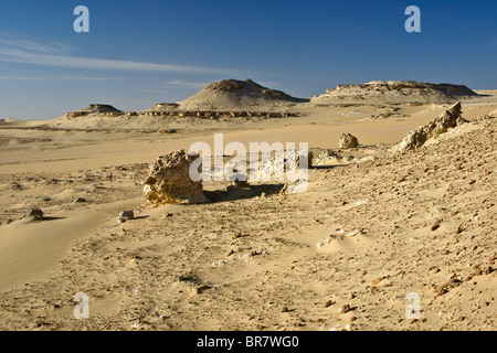 Géologie de la Grande Mer de Sable, l'oasis de Siwa, Egypte Banque D'Images