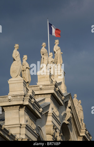 Détail de l'entrée principale de la Gare du Nord. Paris, France. Banque D'Images