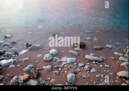 Galets sur la plage Banque D'Images