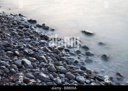 Galets sur la plage Banque D'Images