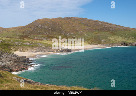 Mingulay Bay sur l'île déserte de Mingulay dans les Hébrides extérieures, en Écosse Banque D'Images