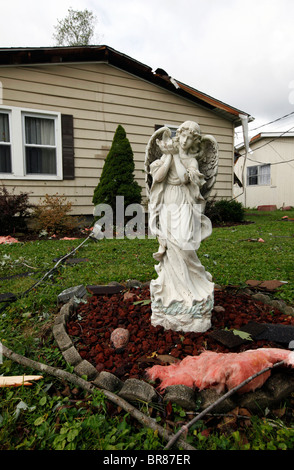 Une tornade a soufflé sur les plaines de l'Ohio, jeudi 16 septembre 2010. Banque D'Images