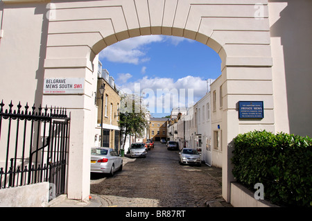 Belgrave Mews South, Belgravia, City of westminster, Greater London, Angleterre, Royaume-Uni Banque D'Images