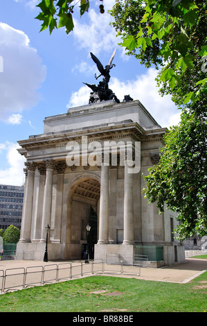 Wellington Arch, Hyde Park, City of westminster, Greater London, Angleterre, Royaume-Uni Banque D'Images