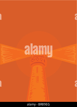Illustration d'un phare Banque D'Images