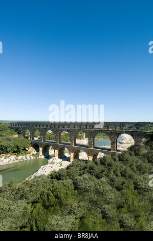 Le Pont du Gard, Languedoc-Roussillon, France Banque D'Images